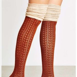 Over the knee urban outfitters socks